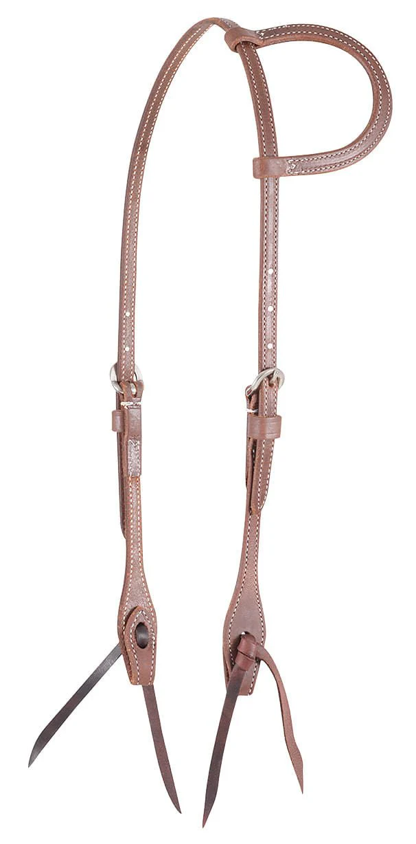 Martin Saddlery Harness Leather Slip Ear Headstall 1/2-inch Thick, Natural - Buy Pet Shop