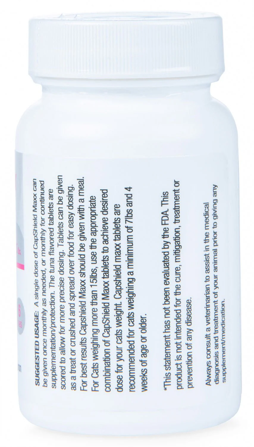 CapShield Maxx Flavored Tabs for Cats, 7-15 lbs - Buy Pet Shop