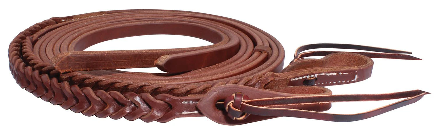 Professional's Choice Ranch Bleeding Heart Split Reins, Heavy Oil - Buy Pet Shop