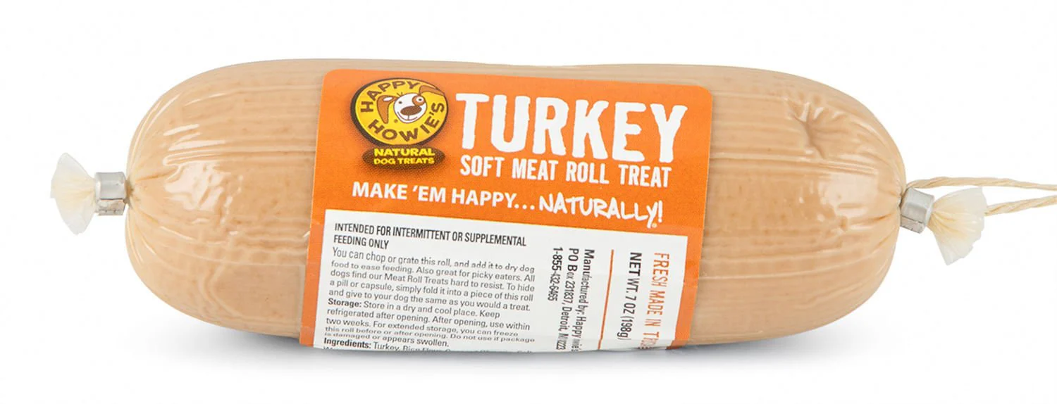 Happy Howie's Gourmet Meat Roll, Turkey - Buy Pet Shop