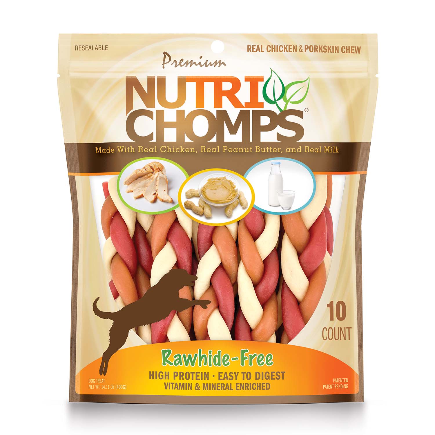 NutriChomps 10ct 6�� Mixed Flavor Braid - Buy Pet Shop