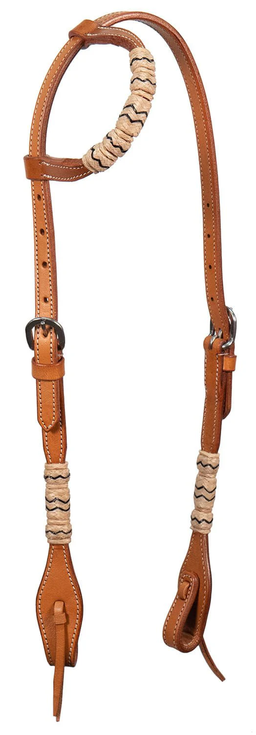 Buffalo Leather Braided Rawhide One Ear Headstall, Full - Buy Pet Shop