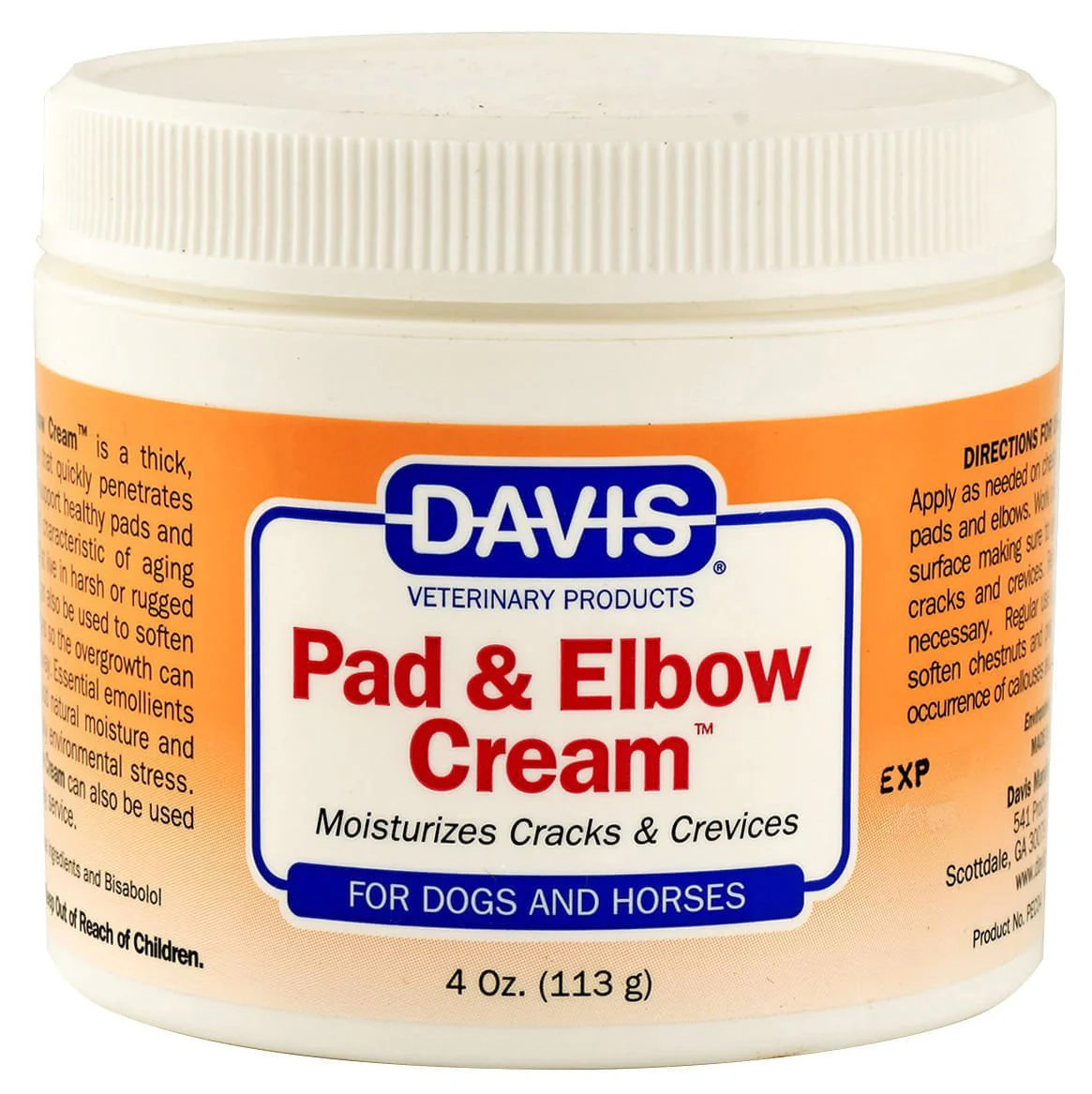 Davis Pad & Elbow Cream, 4 oz - Buy Pet Shop