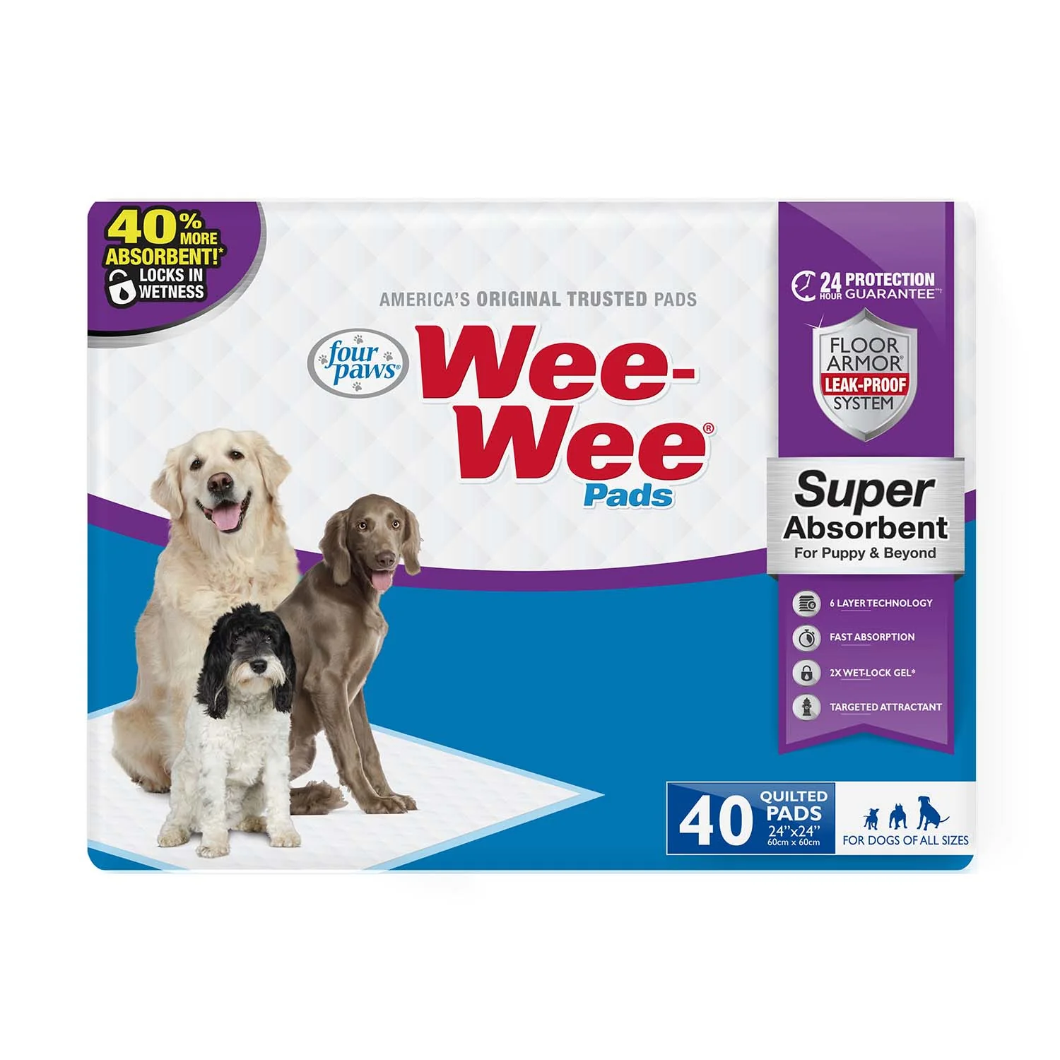 Wee-Wee Super Absorbent Pads for Dogs - Buy Pet Shop