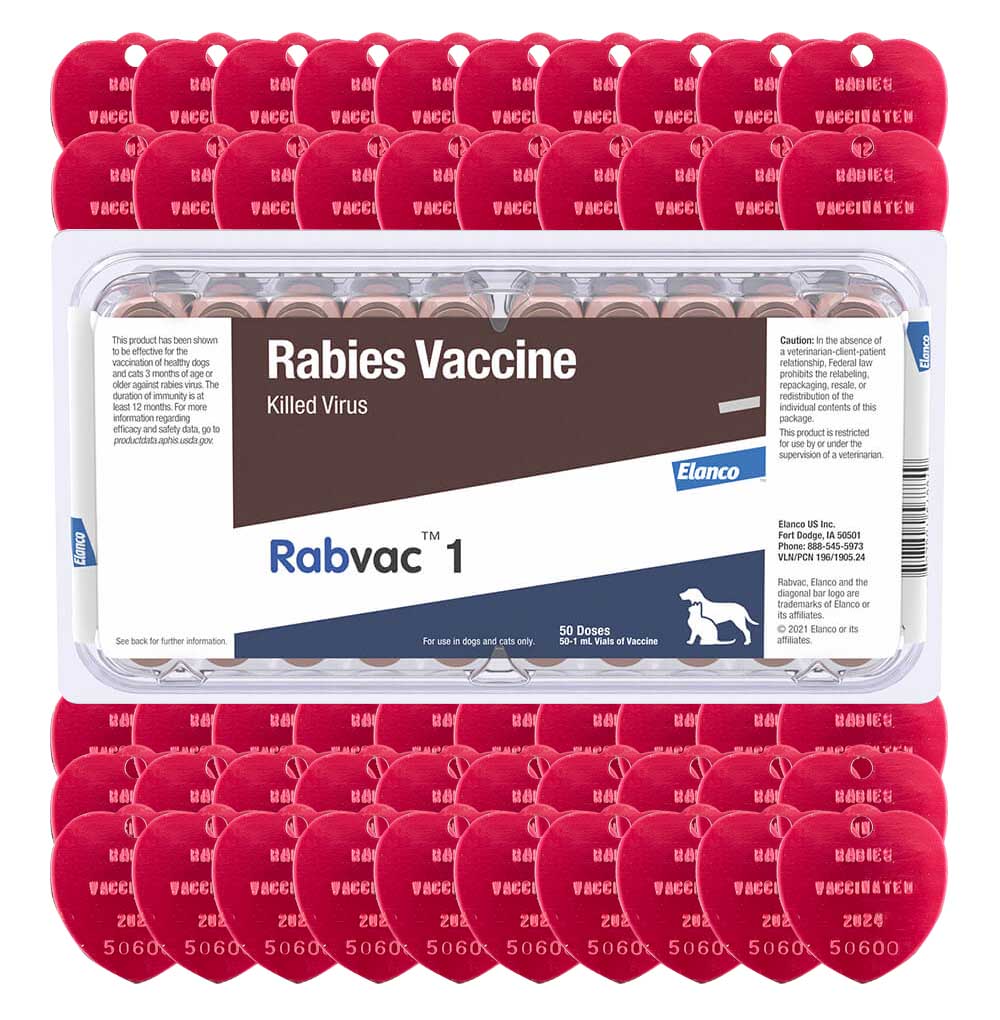 RabVac 1 Rabies Vaccine Kit with Tags - Buy Pet Shop