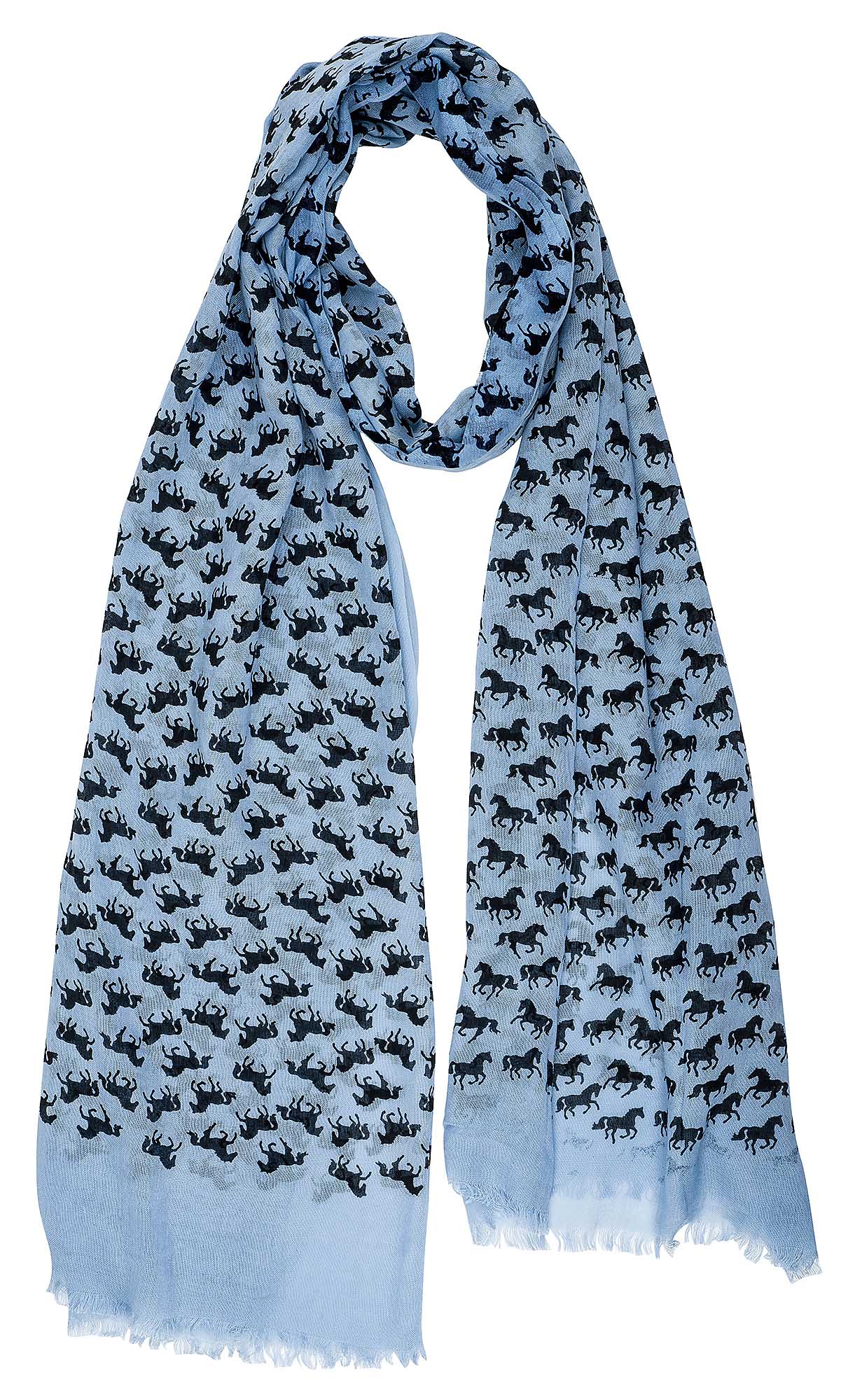 Lila Horse Silhouettes Scarf - Buy Pet Shop