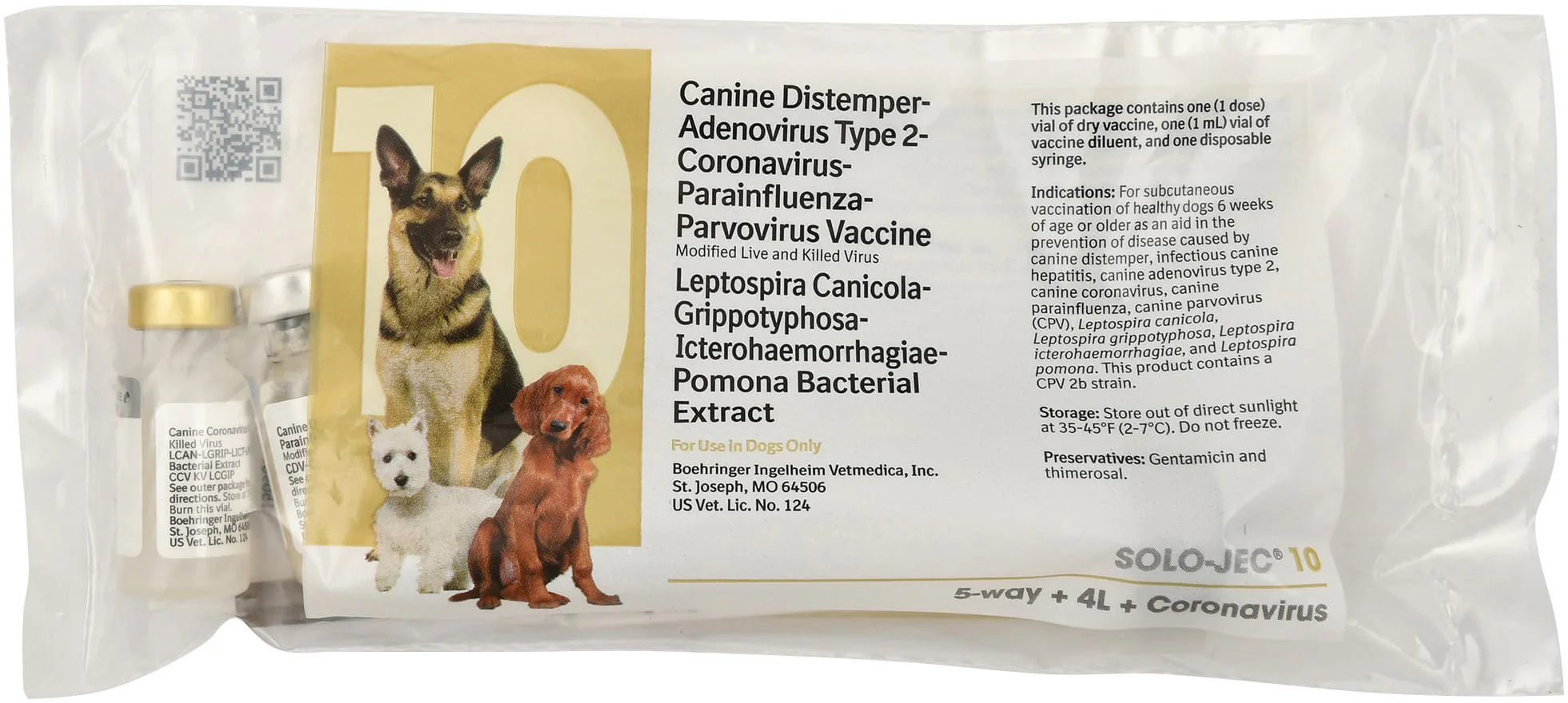 Solo-Jec 10 (10-Way Dog Vaccine), Single Dose - Buy Pet Shop