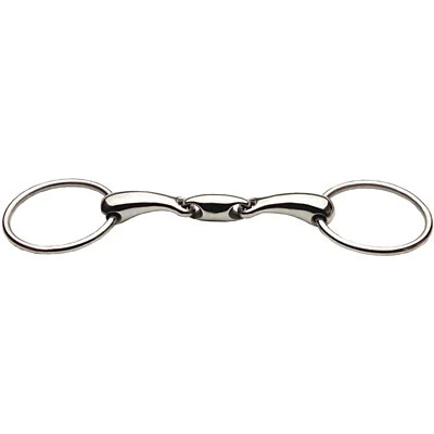 JP Korsteel Stainless Steel Oval Link Loose Ring Snaffle Bit - Buy Pet Shop