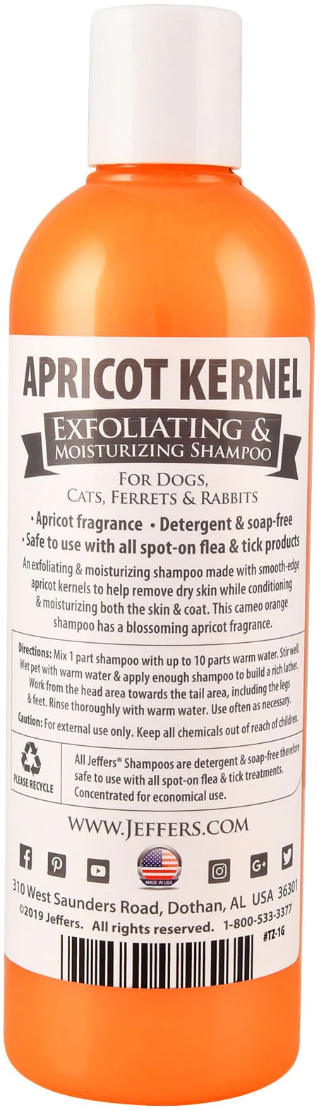 Apricot Kernel Exfoliating & Moisturizing Pet Shampoo - Buy Pet Shop