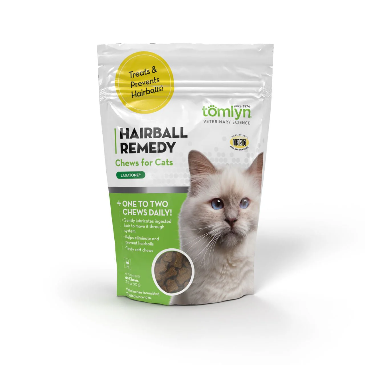 Laxatone Hairball Soft Chews, 60 Count - Buy Pet Shop