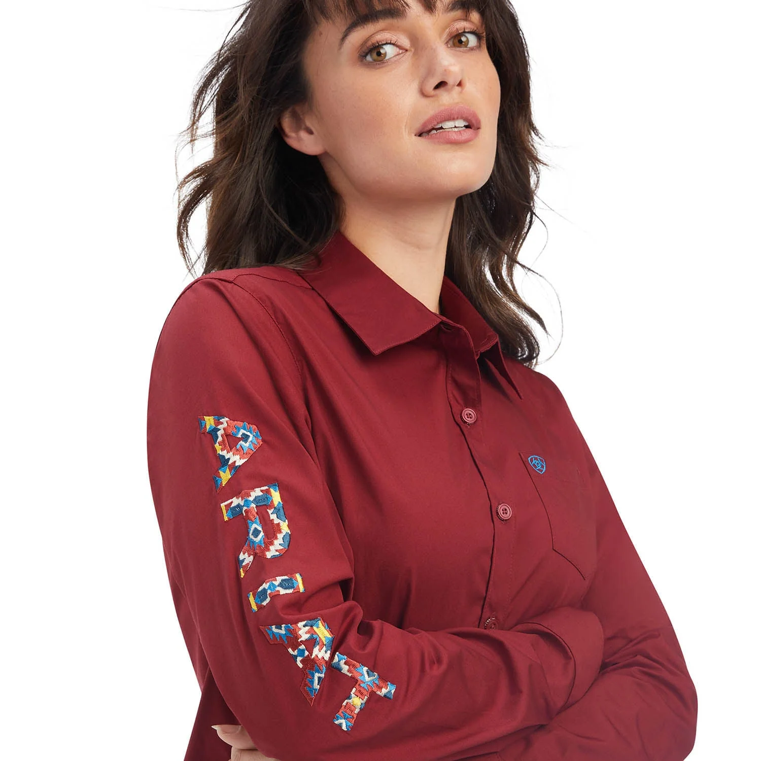 Ariat Team Kirby Stretch Shirt, Rouge Red - Buy Pet Shop