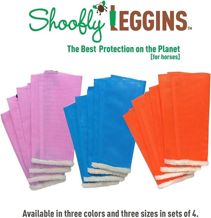 Shoofly Leggins Fine Mesh Fly Boots for Horses, 4-pack - Buy Pet Shop
