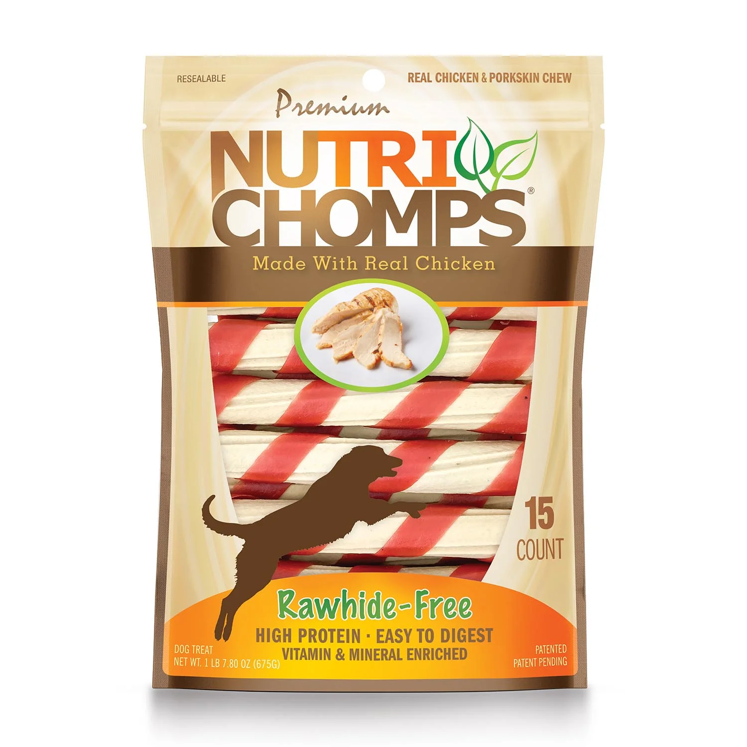 NutriChomps 15ct Chicken Twist with Flavor Wrap - Buy Pet Shop