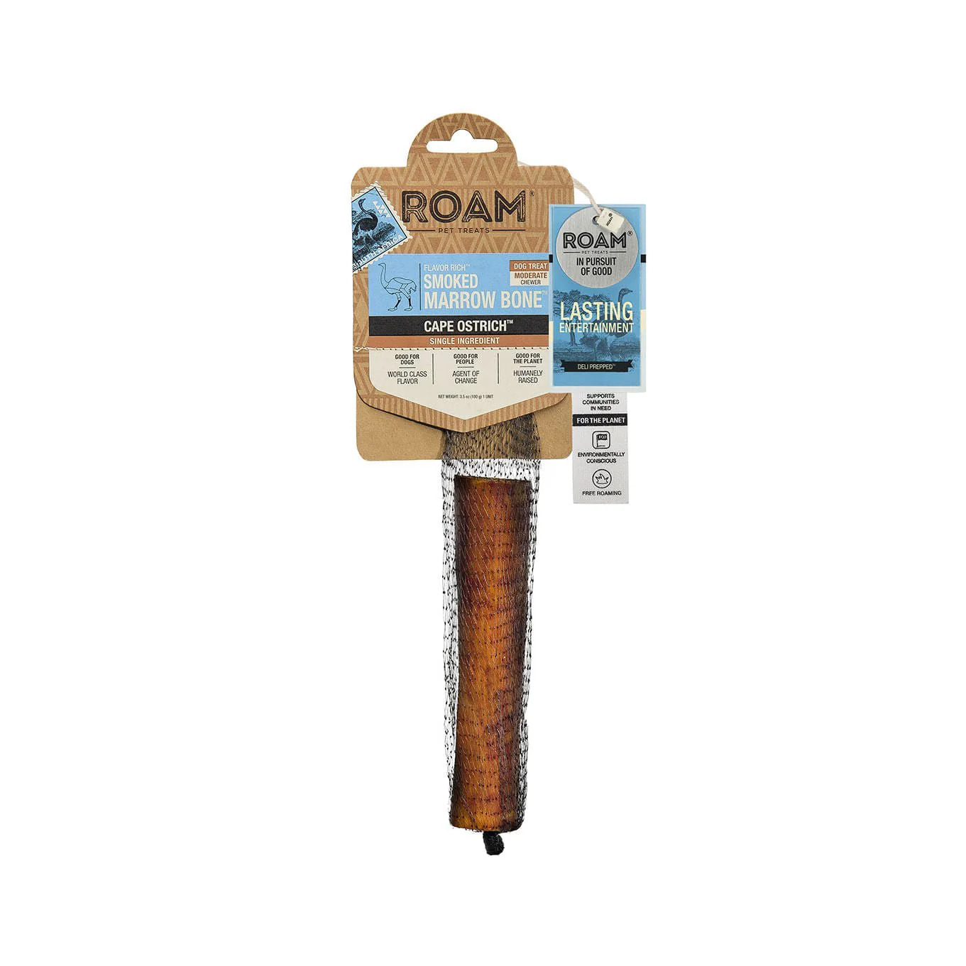 Roam Dog Treats Smoked Marrow Cape Ostrich Bone - Buy Pet Shop