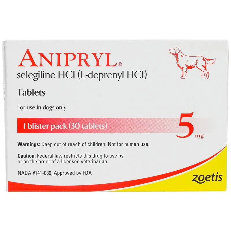 Rx Anipryl selegilline HCl (L-deprenyl HCl) Tablets for Dogs - Buy Pet Shop