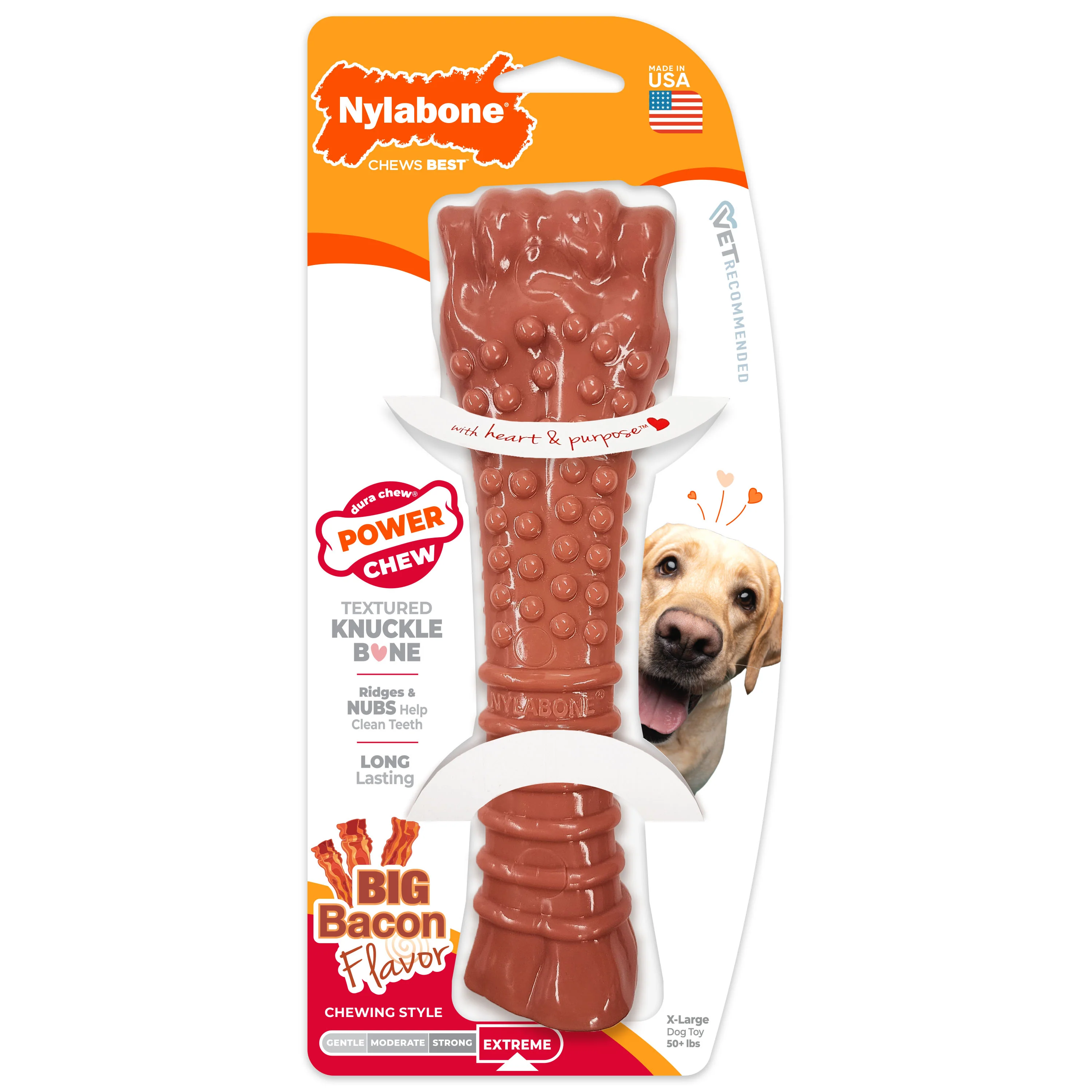 Power Chew Dog Toy, Bacon, X-Large/Souper, 50+ lbs - Buy Pet Shop