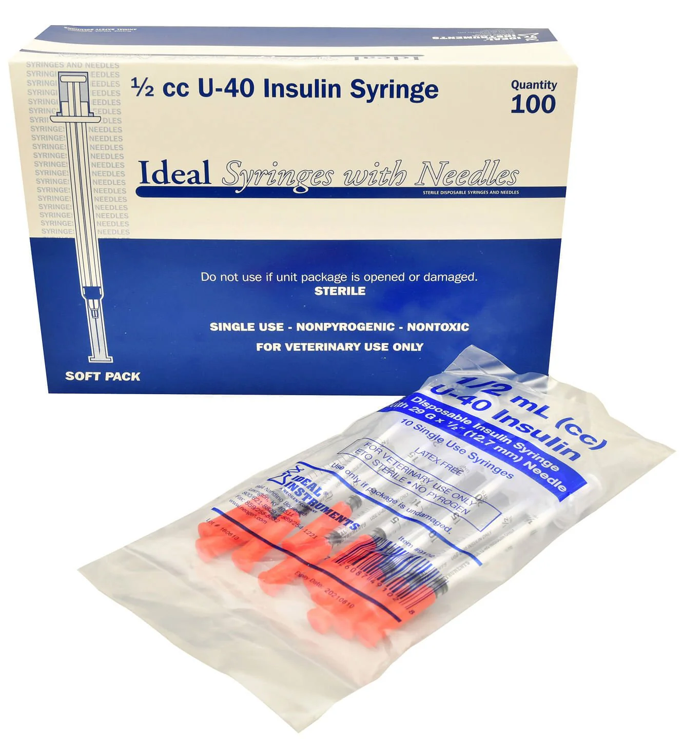 U-40 Syringes with 29G x 1/2