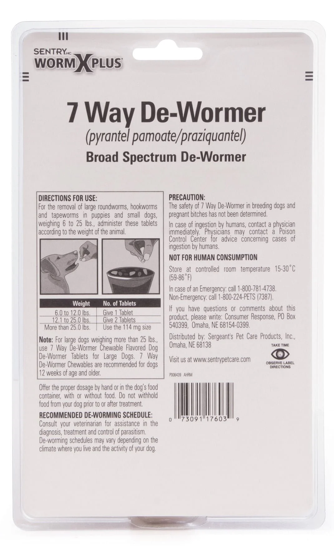 Sentry HC WormX Plus 7-Way Dog Dewormer - Buy Pet Shop