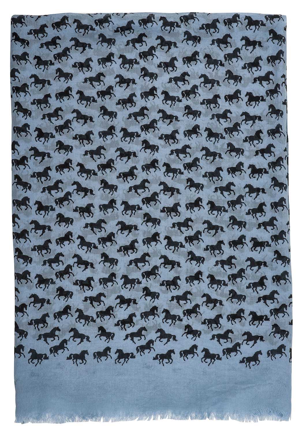 Lila Horse Silhouettes Scarf - Buy Pet Shop