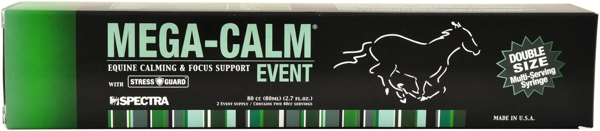 Mega-Calm Event 2-Dose Equine Calming & Focus Support Syringe, 80 cc - Buy Pet Shop