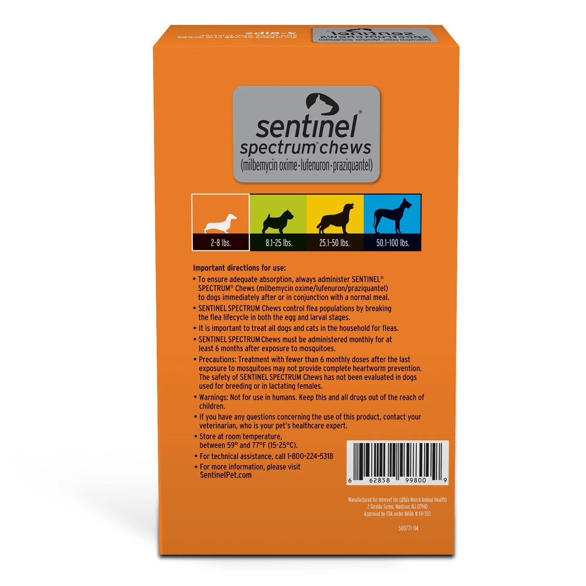 Sentinel Spectrum Chews for Dogs, 6 Chews - Buy Pet Shop