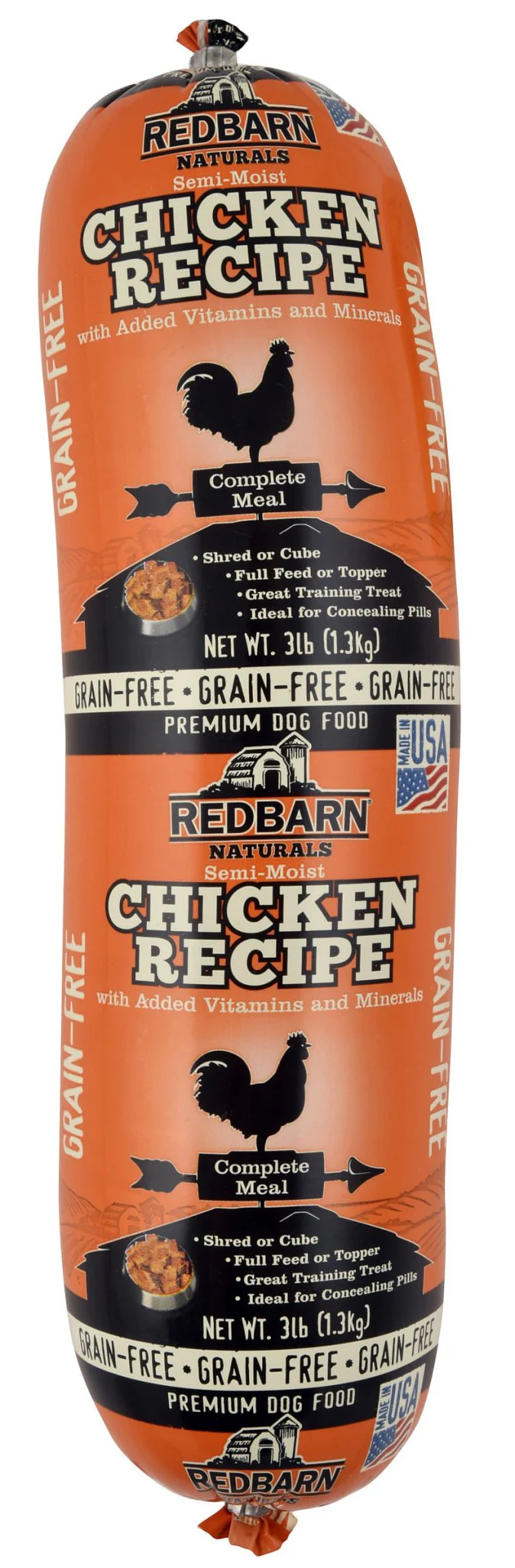 Redbarn Naturals Grain-Free Chicken Recipe Dog Food Roll, 3 lb - Buy Pet Shop