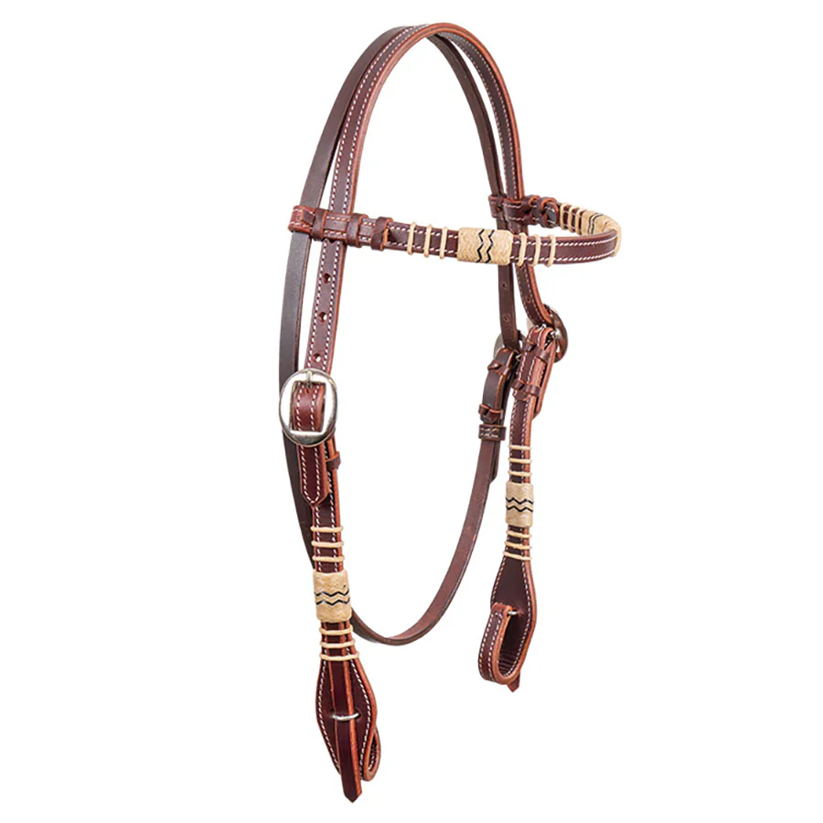 Latigo Rawhide Browband Leather Headstall - Buy Pet Shop