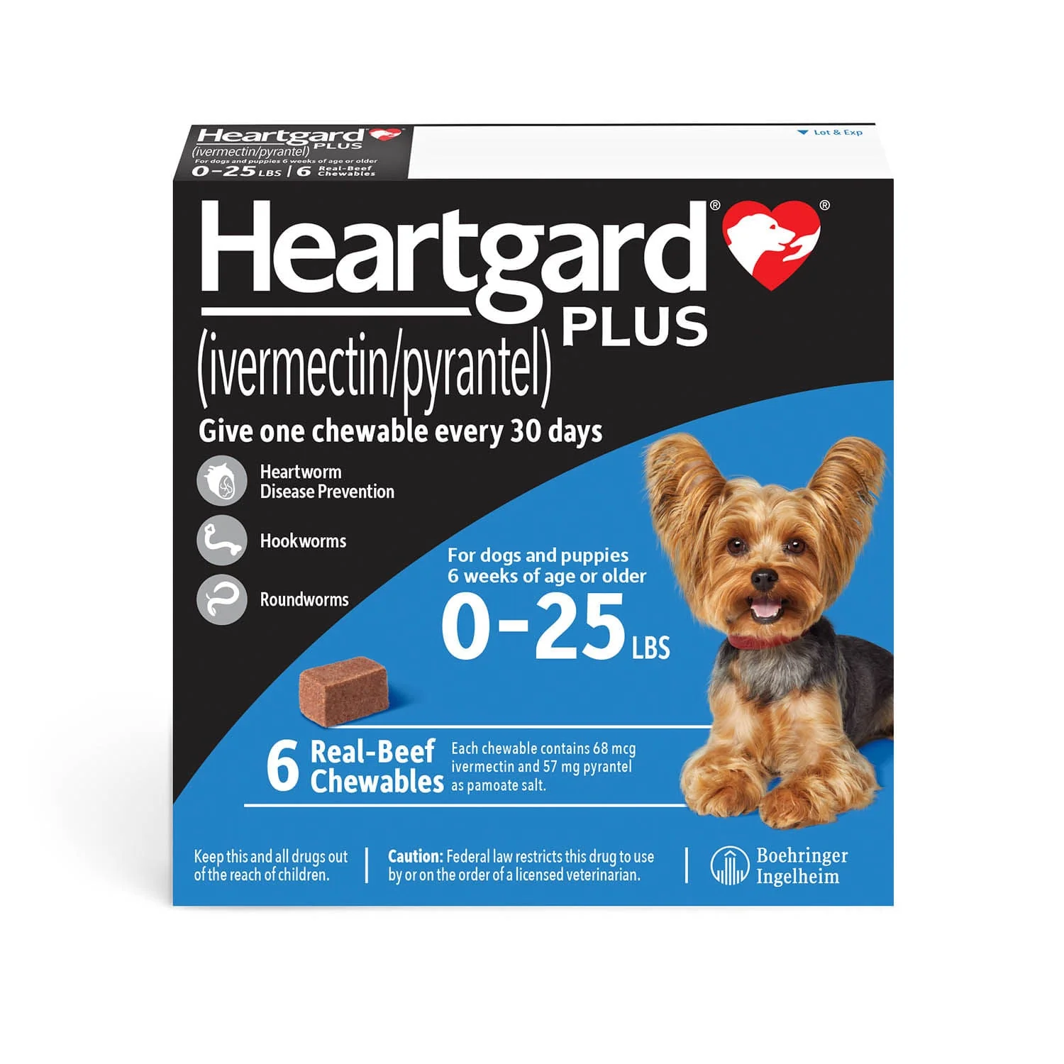 Rx Heartgard Plus for Dogs, 6 Chews - Buy Pet Shop
