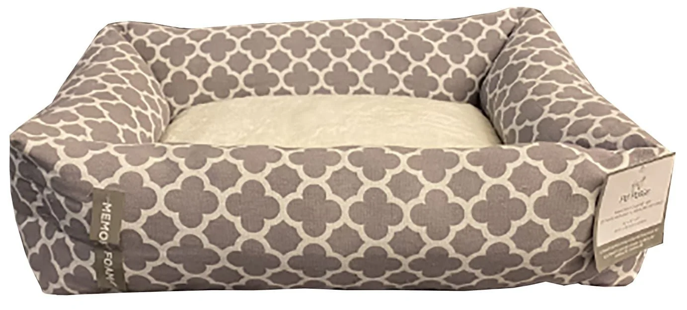 Memory Foam Rectangle Bed With Sherpa Lining - Buy Pet Shop
