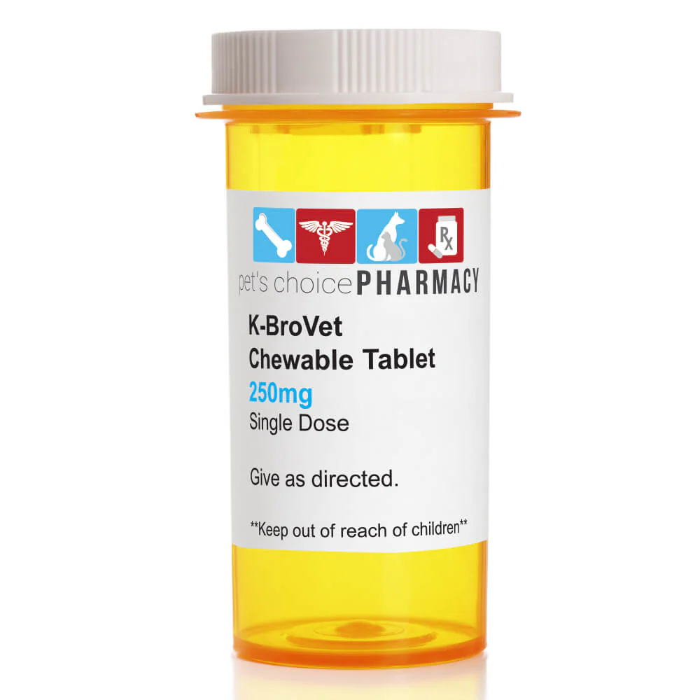 Rx K-BroVet (potassium bromide) Chewable Tablet for Dogs, Single Tab - Buy Pet Shop