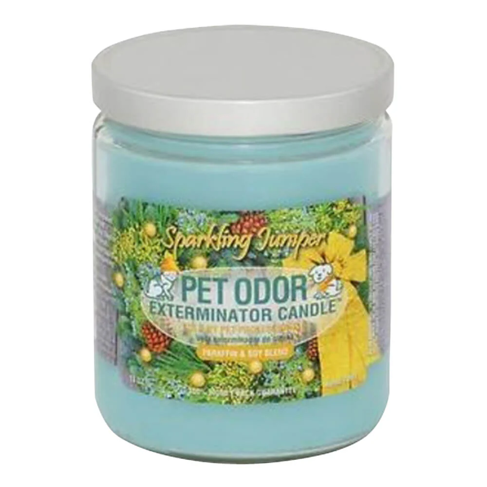 Pet Odor Exterminator Candle, Sparkling Juniper, 13 oz - Buy Pet Shop