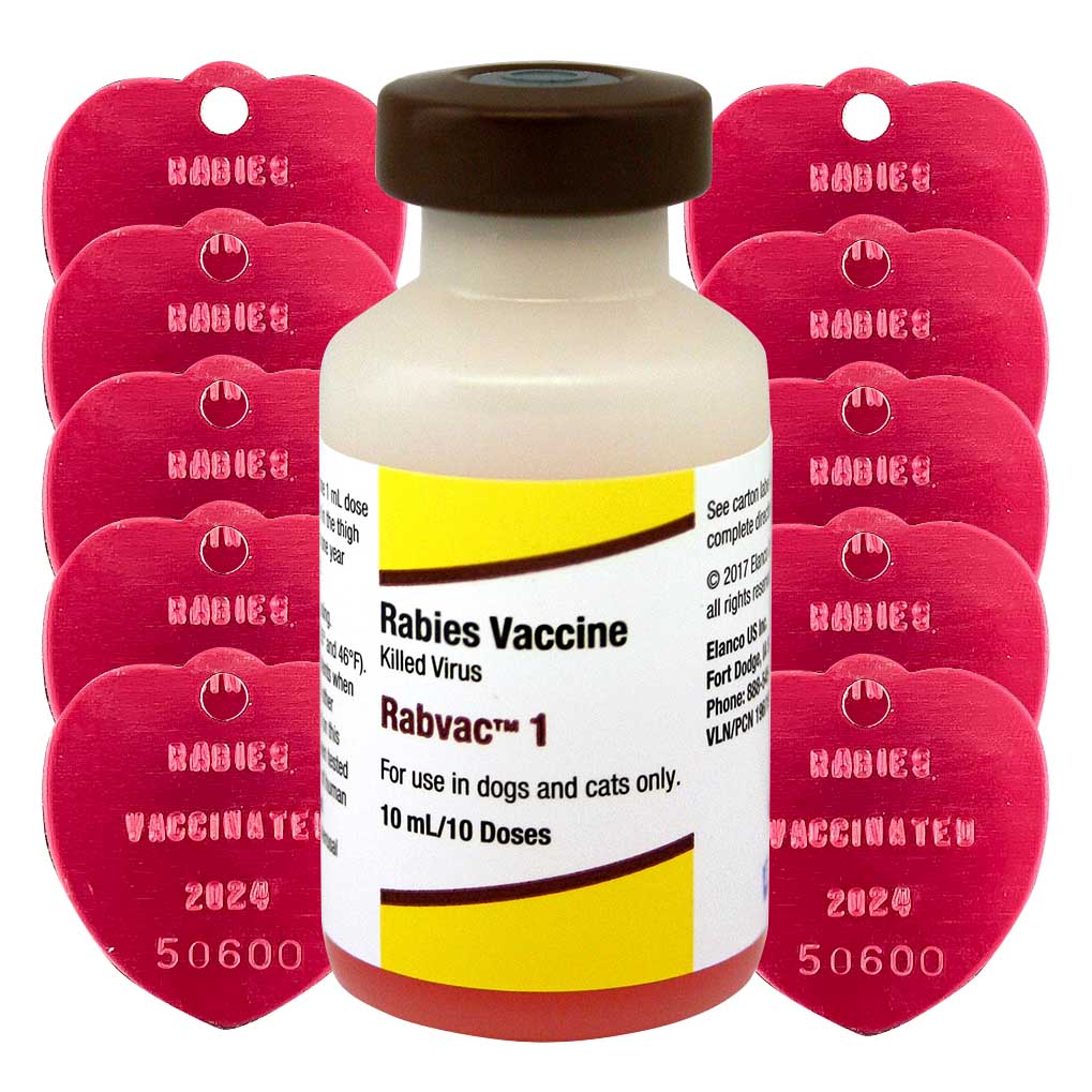 RabVac 1 Rabies Vaccine Kit with Tags - Buy Pet Shop