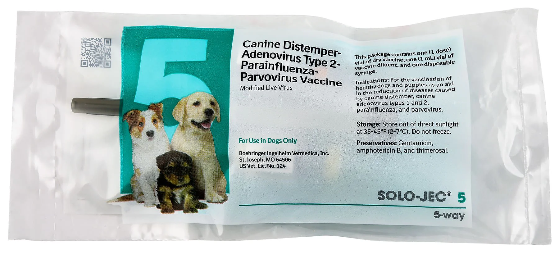 Solo-Jec 5 (5 Way Dog Vaccine) - Buy Pet Shop