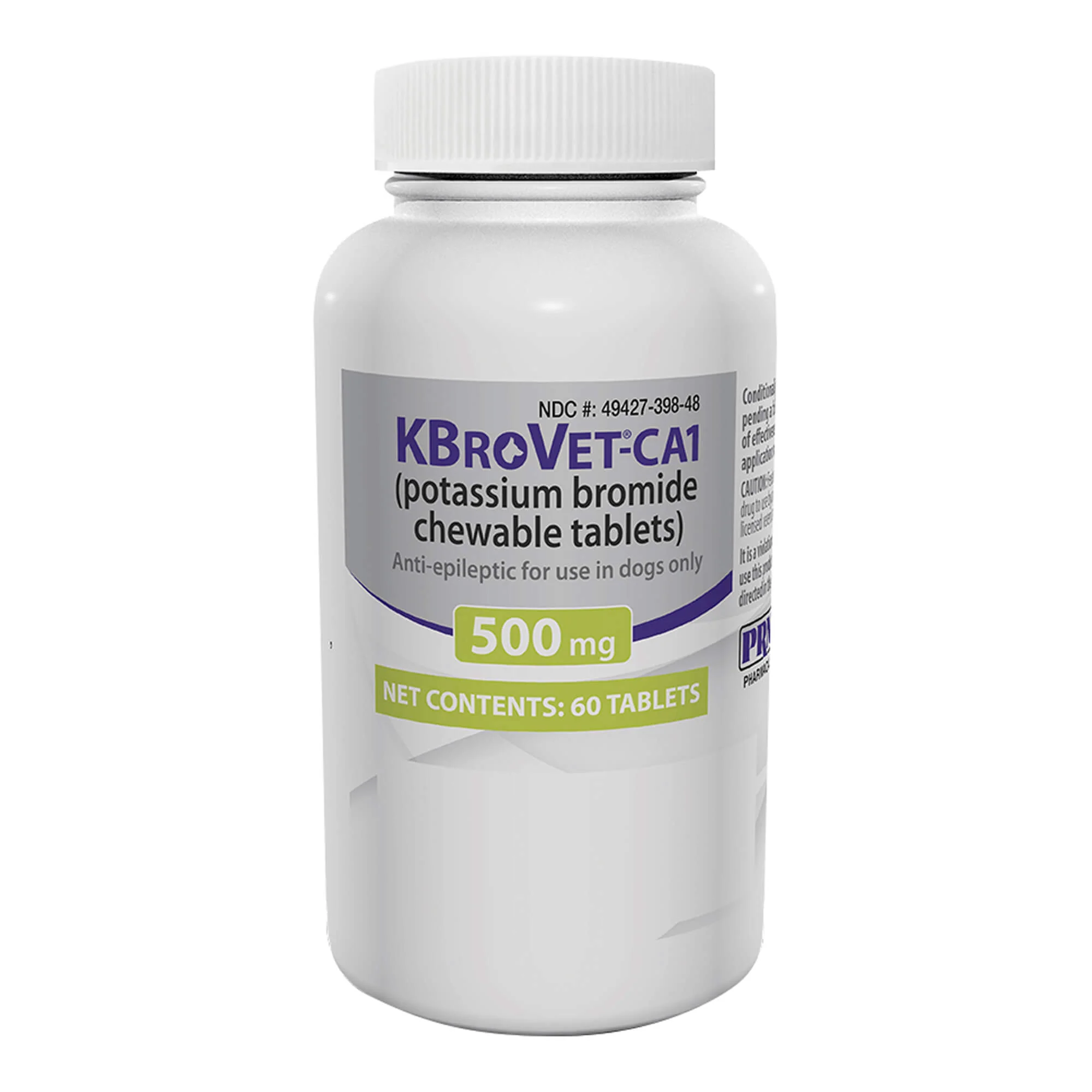 Rx KBroVet-CA1 (potassium bromide) Chewable Tablets for Dogs, 500mg, 60 ct - Buy Pet Shop