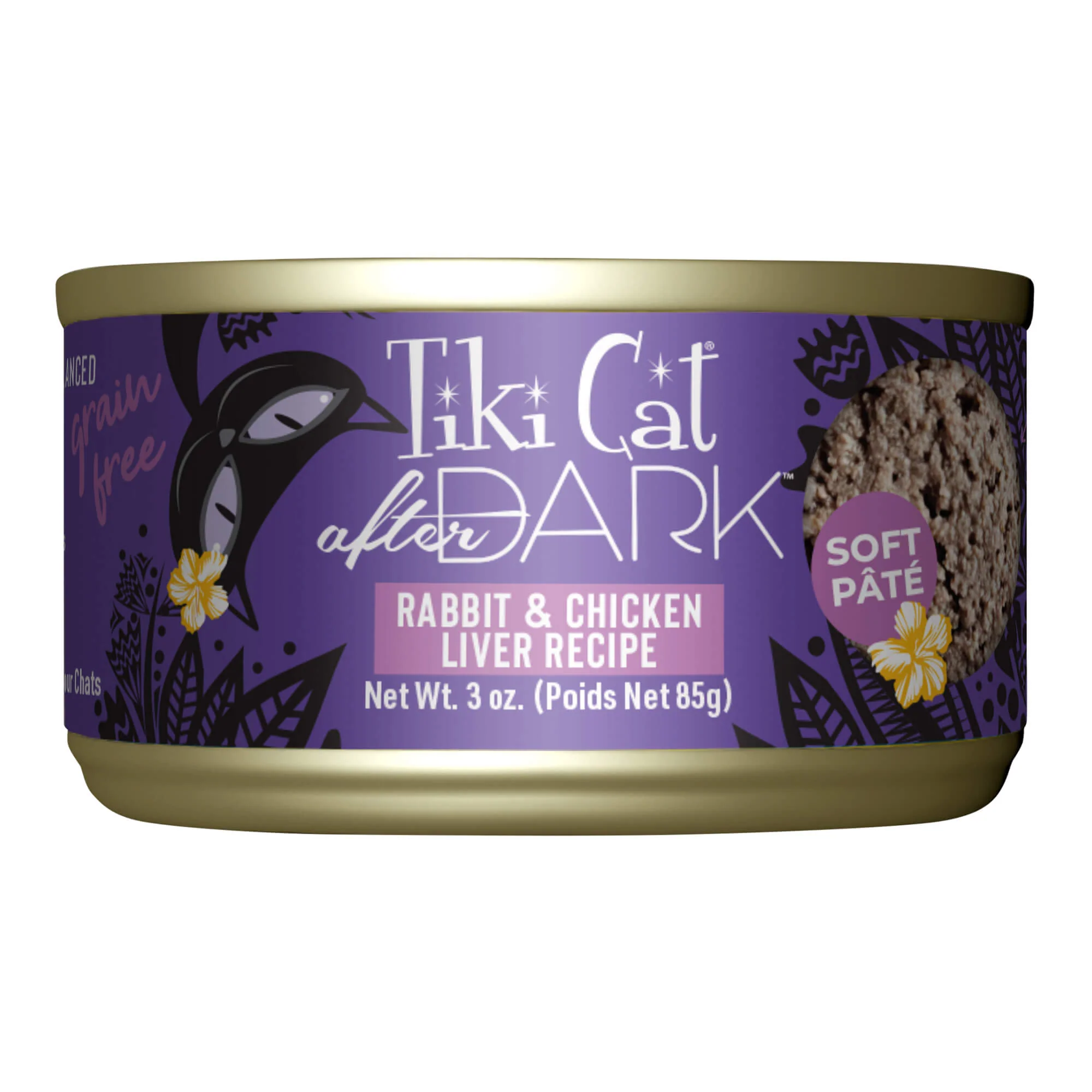 Tiki Cat After Dark Pate Wet Cat Food, Rabbit & Chicken Liver, 3 oz Cans, 12 ct - Buy Pet Shop