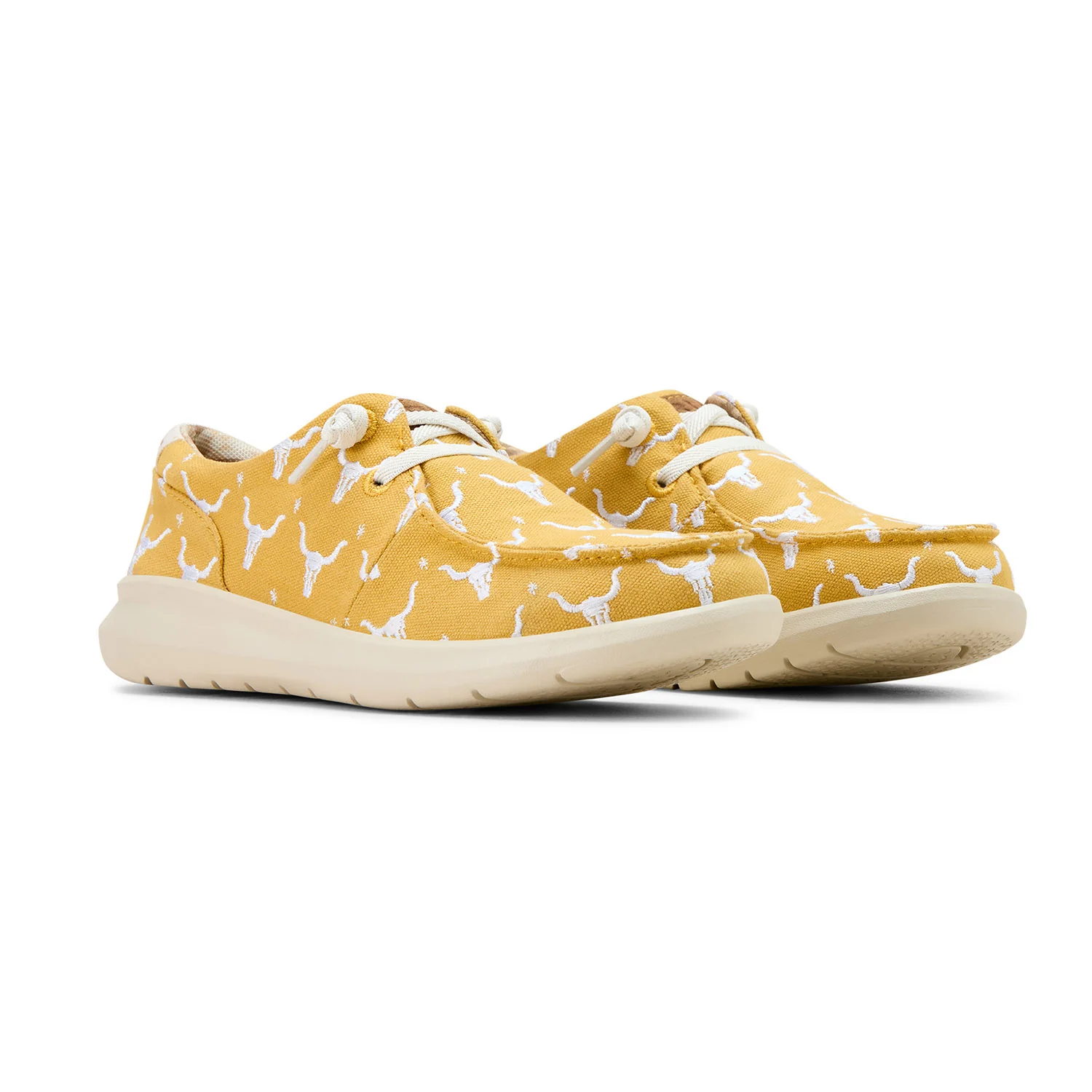 Ariat Women's Hilo Doodle Shoes, Mustard Steer Head Print - Buy Pet Shop