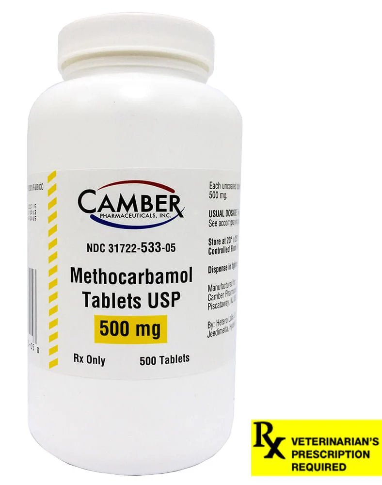 Rx Methocarbamol (Generic) Tablets for Dogs, Cats, & Horses - Buy Pet Shop