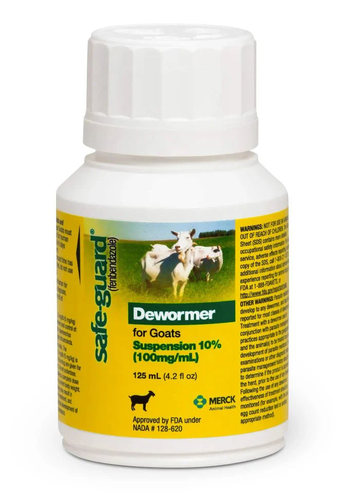Safe-Guard Goat Dewormer (10% Suspension), 125 mL - Buy Pet Shop