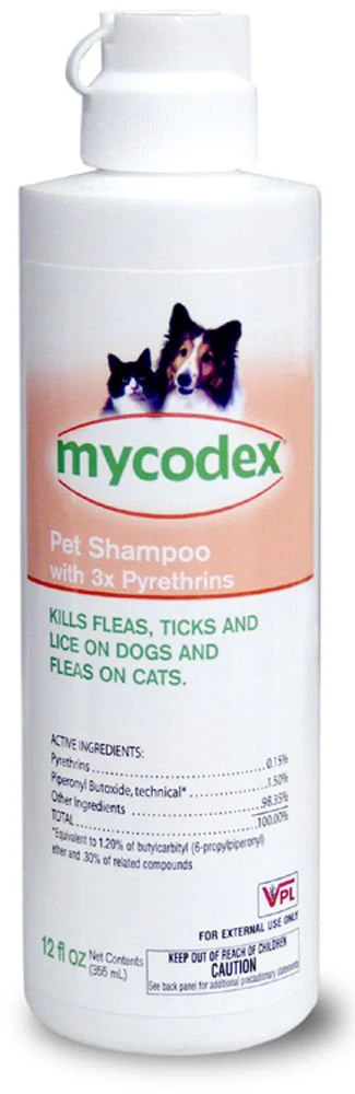 Mycodex Pet Shampoo with 3x Pyrethrins (P3), 12 oz - Buy Pet Shop