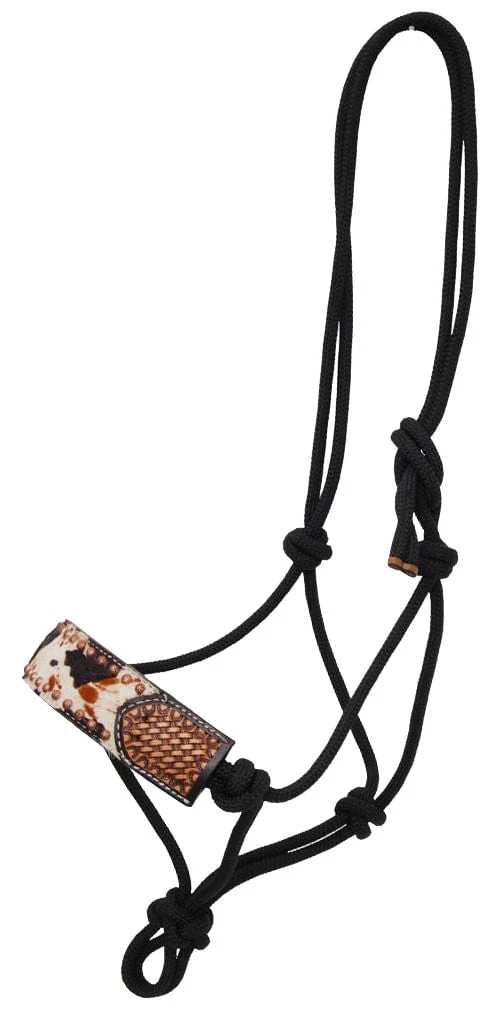 Rafter T Peppered Hide Rope Halter - Buy Pet Shop