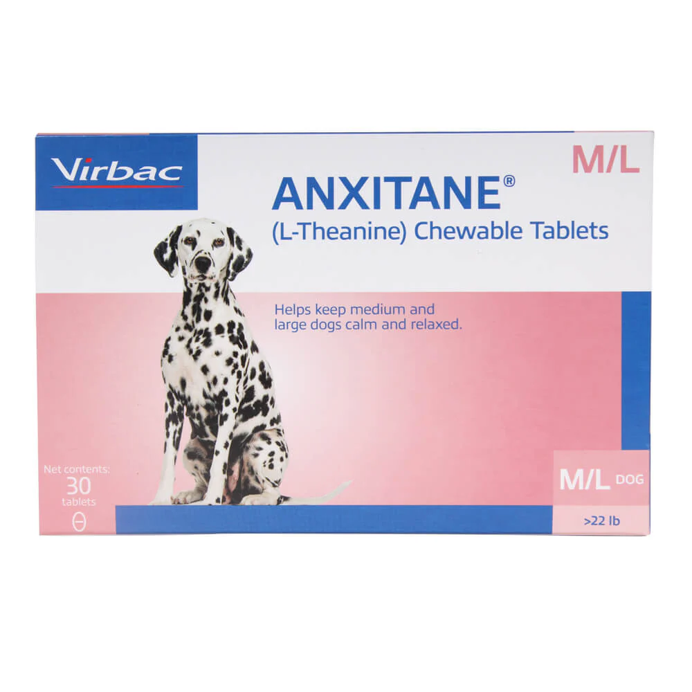Anxitane M & L (L-Theanine) for Dogs, 30 Tablets - Buy Pet Shop