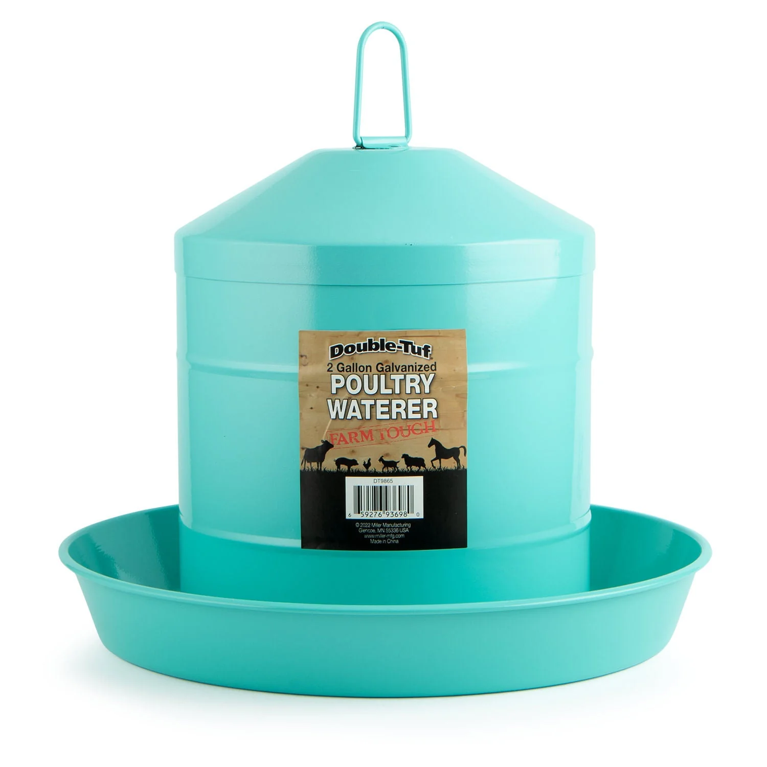 Double-Tuf 2 Gallon Poultry Fount, Seafoam Green - Buy Pet Shop