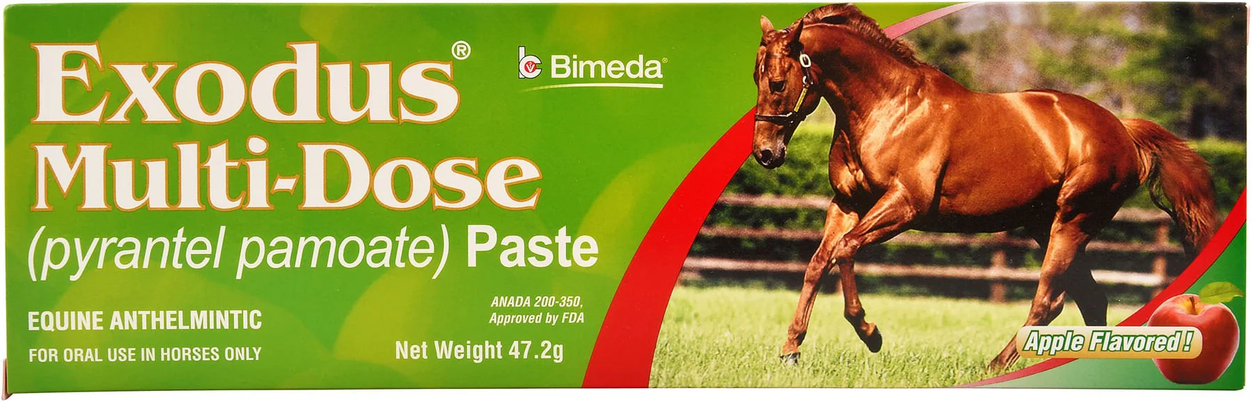 Exodus Multi-Dose Pyrantel Pamoate Horse Dewormer Paste, 2-dose - Buy Pet Shop