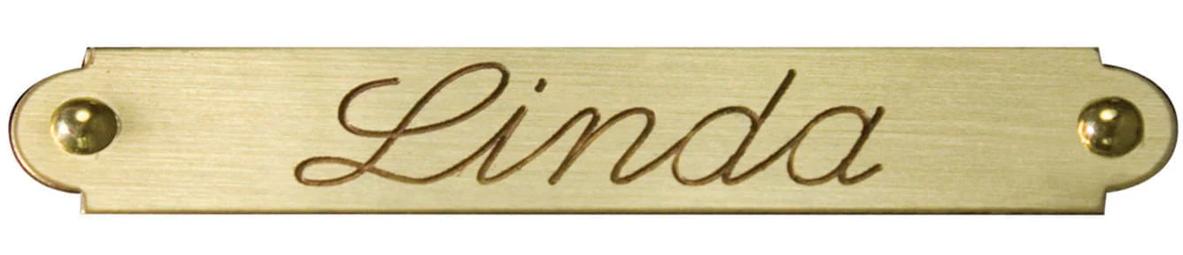 Bridle / Saddle Name Plate, Brass - Buy Pet Shop
