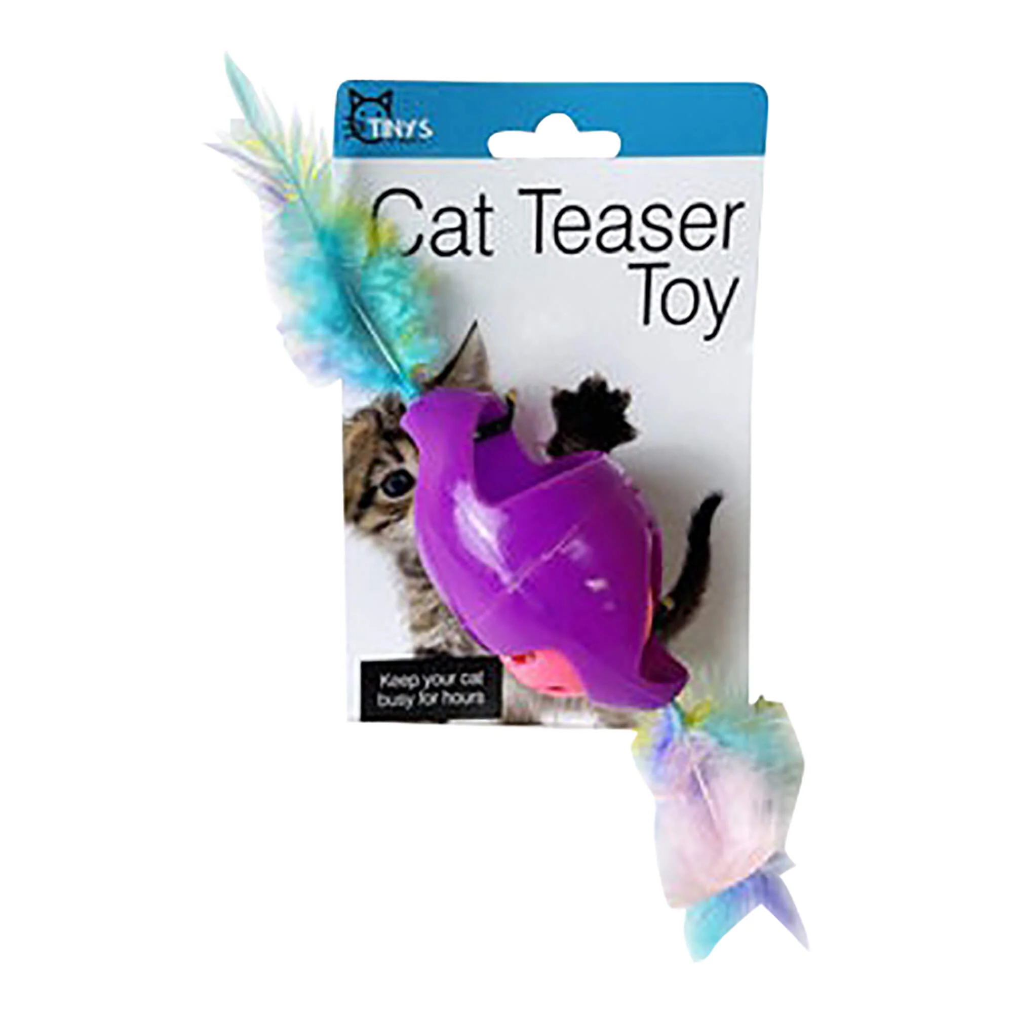Cat Jingle Rolling Toy with Feather - Buy Pet Shop