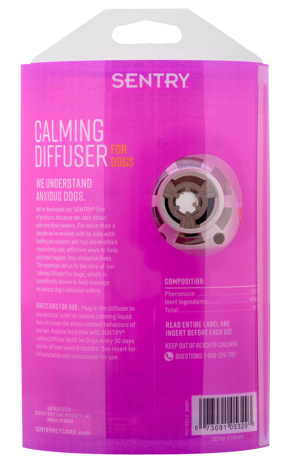 SENTRY Calming Diffuser Kit & Refills for Dogs - Buy Pet Shop