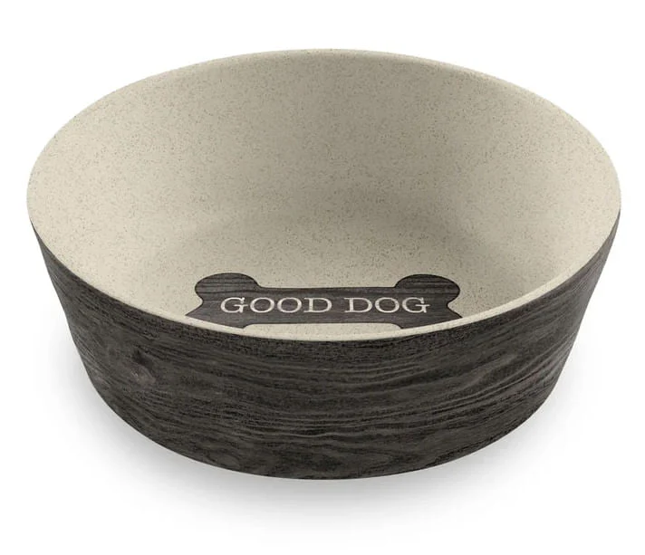 Blackened Wood Bone Bowl - Buy Pet Shop