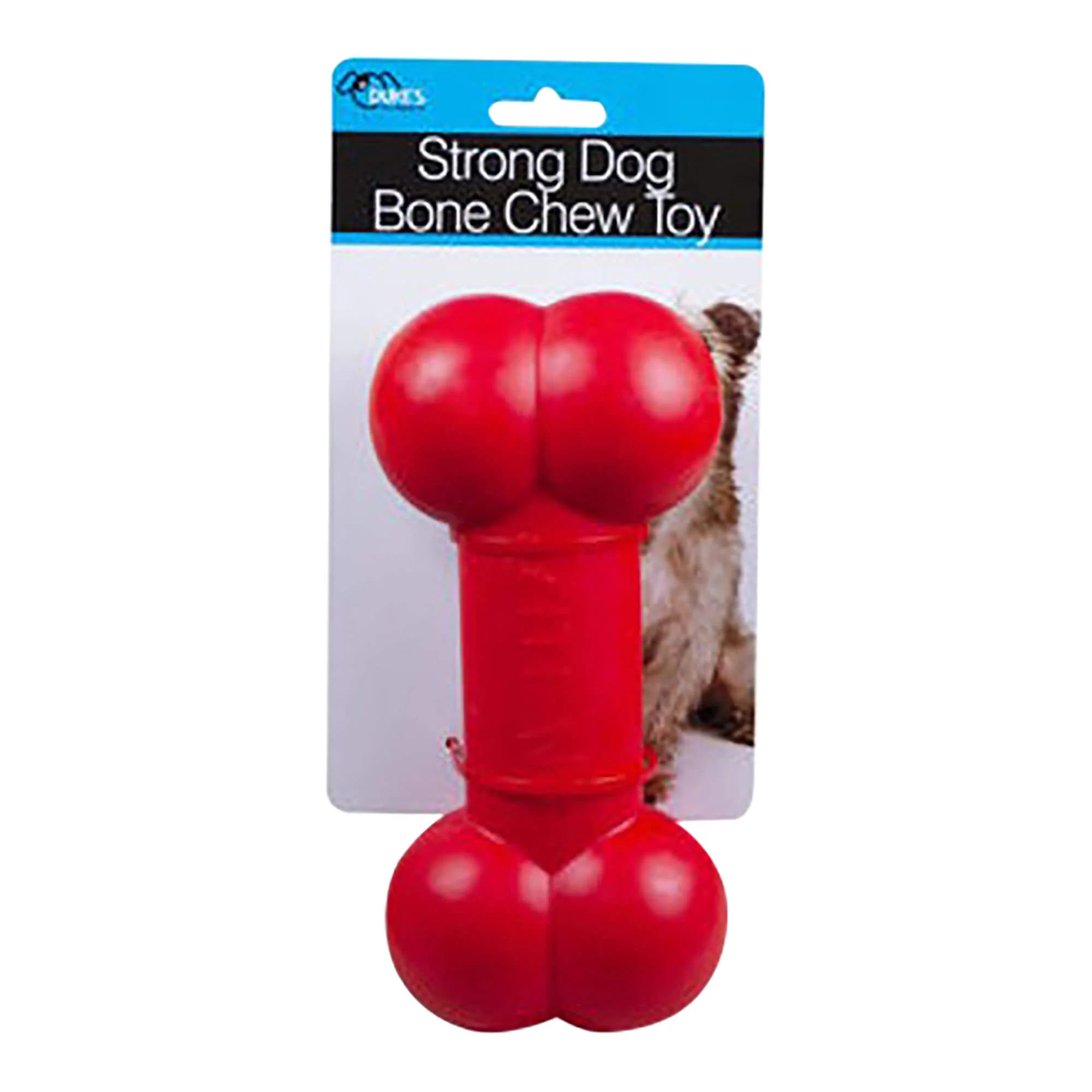 Dog Bone Chew Toy, Red, 8
