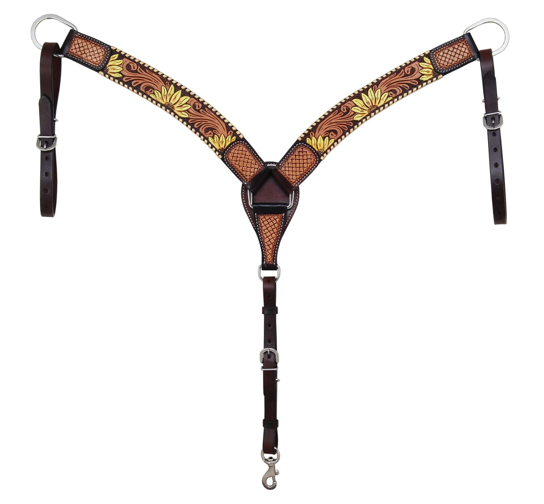 Rafter T Painted Sunflower Roper Breast Collar - Buy Pet Shop