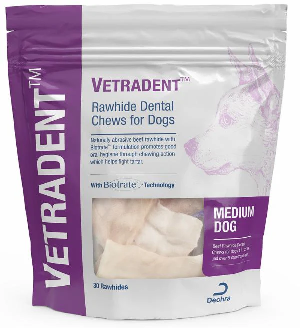Vetradent Beef Rawhide Dental Chews for Dogs - Buy Pet Shop